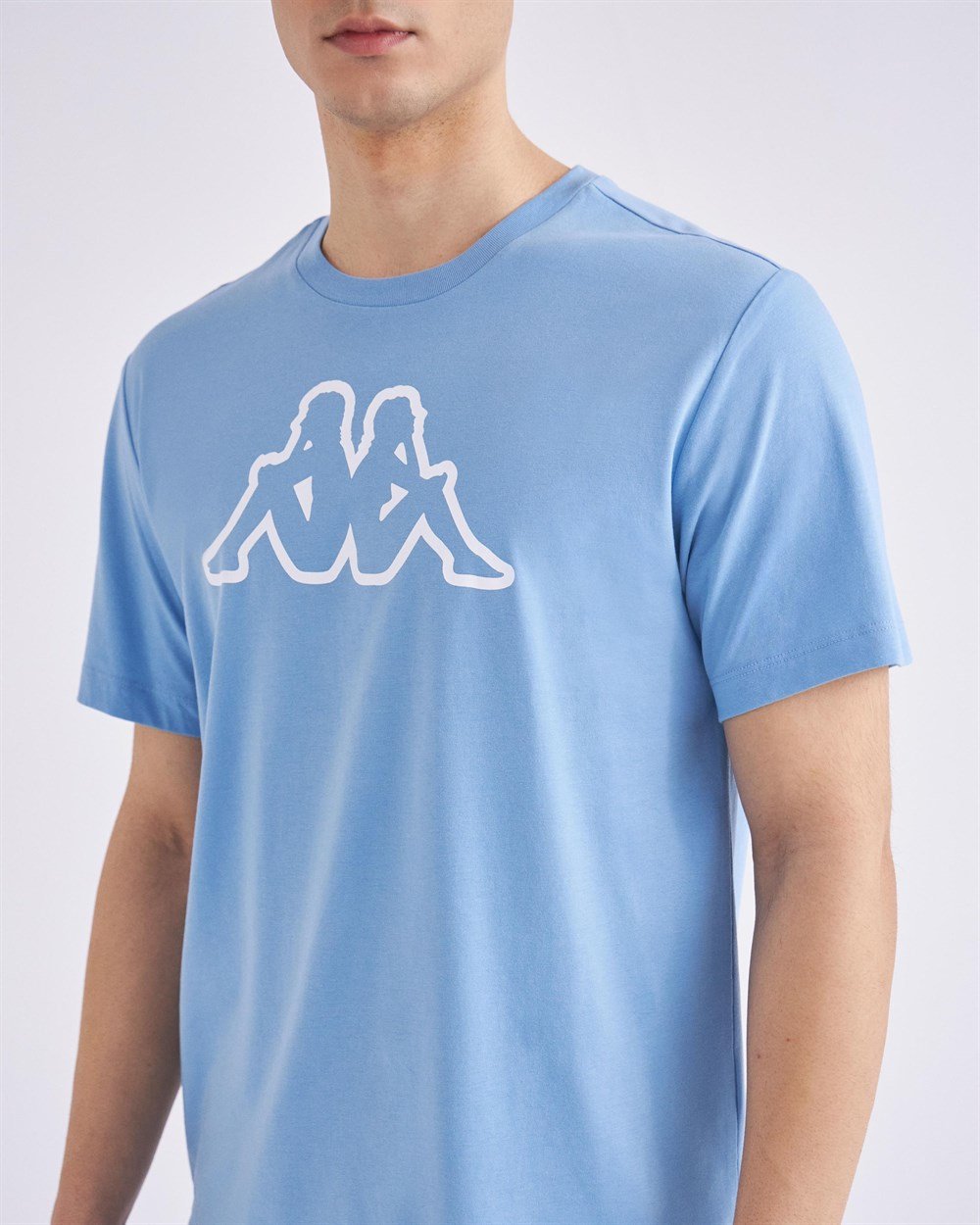 Kappa Logo Cromen Tk Erkek Mavi Antrenman T-shirt - 331F1NW-319