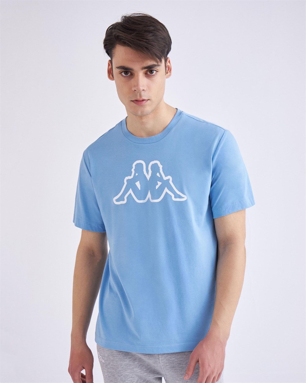 Kappa Logo Cromen Tk Erkek Mavi Antrenman T-shirt - 331F1NW-319