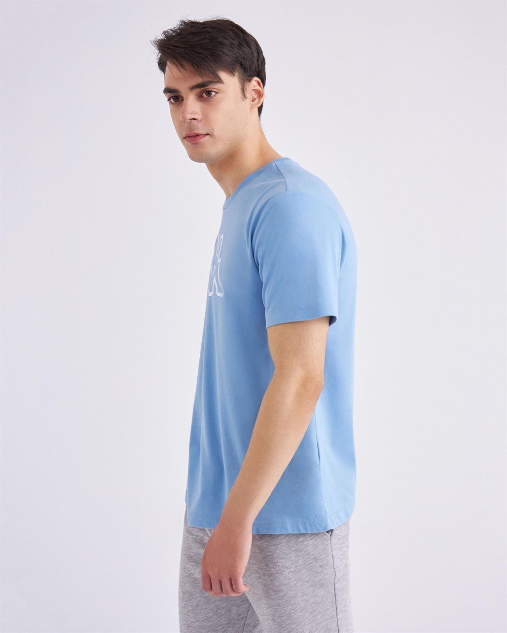 Kappa Logo Cromen Tk Erkek Mavi Antrenman T-shirt - 331F1NW-319