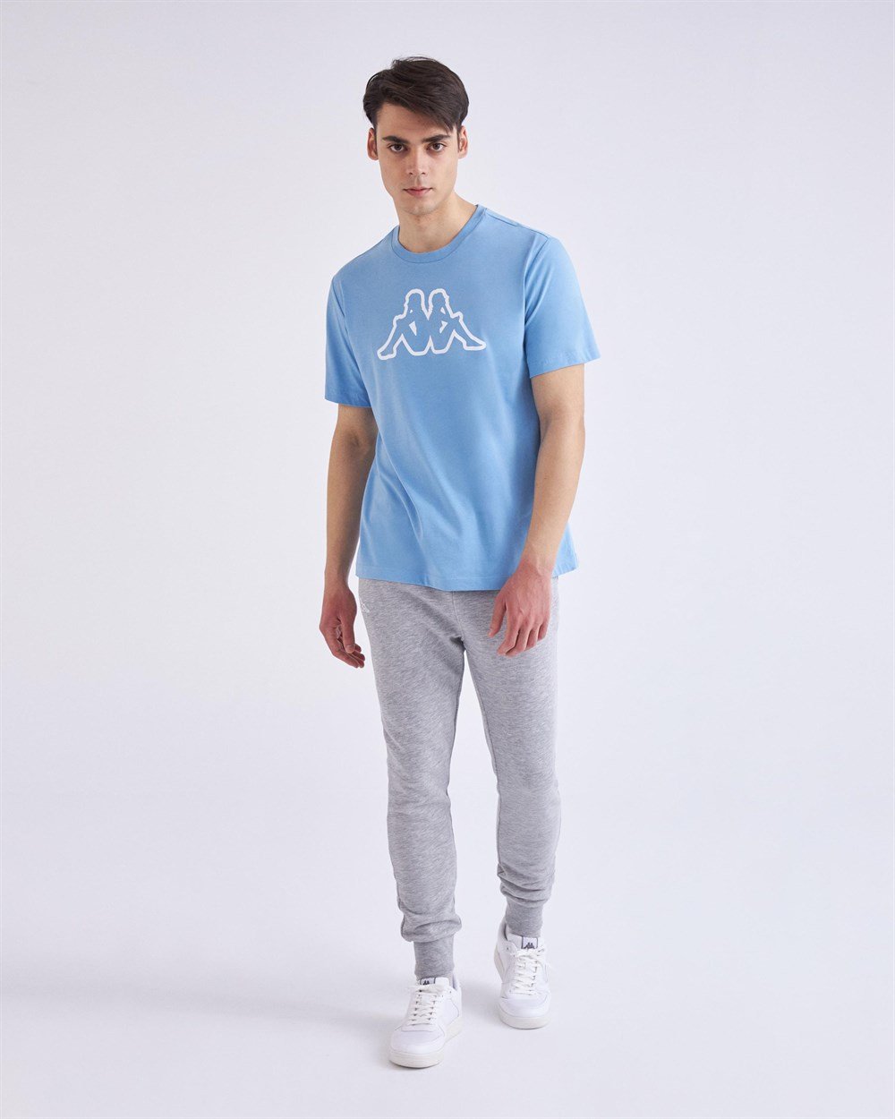 Kappa Logo Cromen Tk Erkek Mavi Antrenman T-shirt - 331F1NW-319