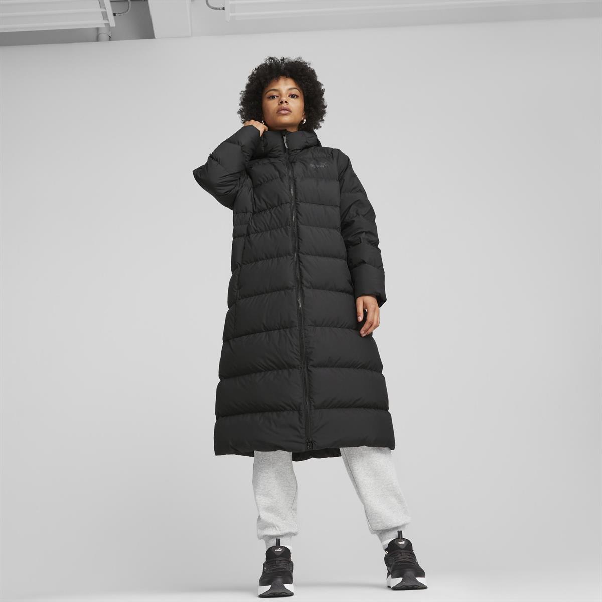 Long Hooded Down Coat Kadın Mont