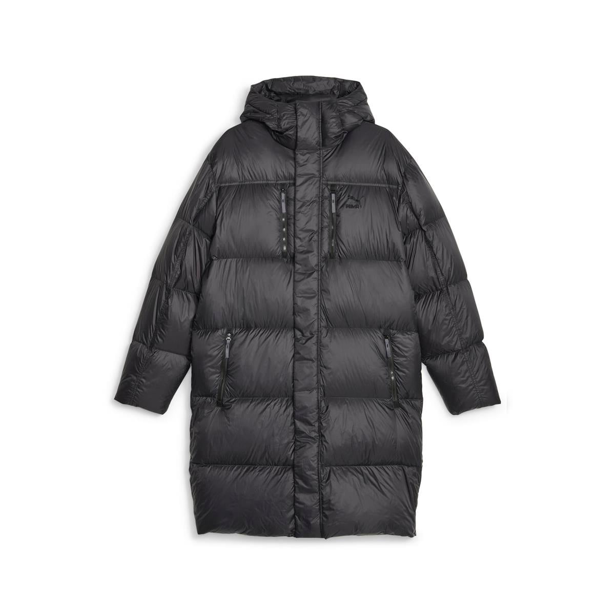 Long Hooded Down Parka Erkek Mont