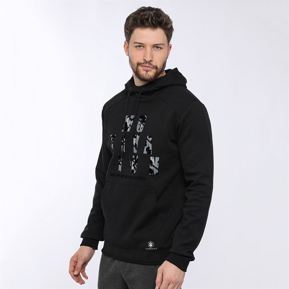 Lumberjack 0W Ace Slogan Hoodıe Unisex Spor Giyim - 100565086