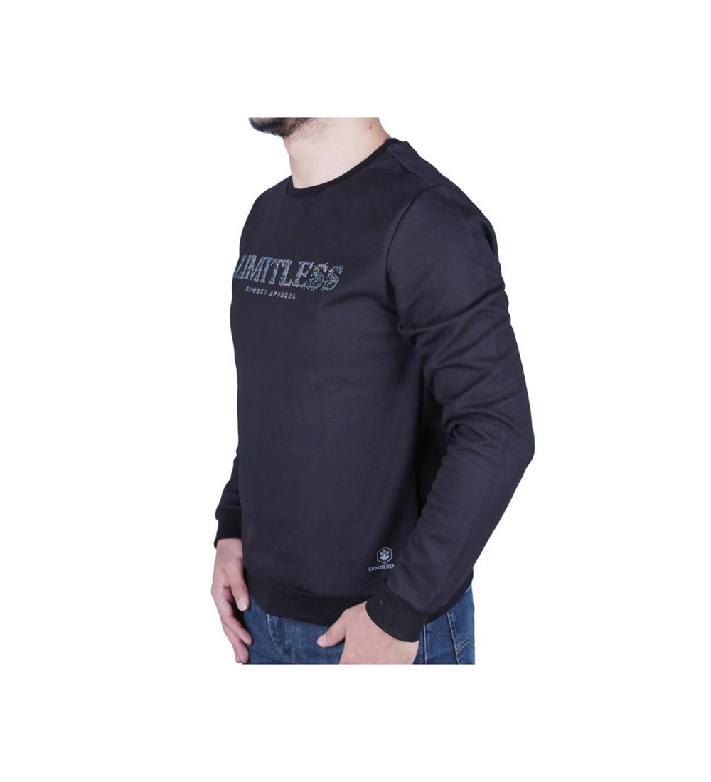 Lumberjack 0W Ivan Slogan Sweatshırt Erkek Spor Giyim - 100565246