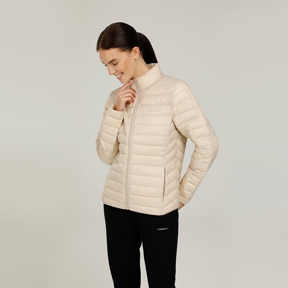 Lumberjack 1W Basıc Padded Coat  1Pr Kadın Beyaz Mont - 101044456