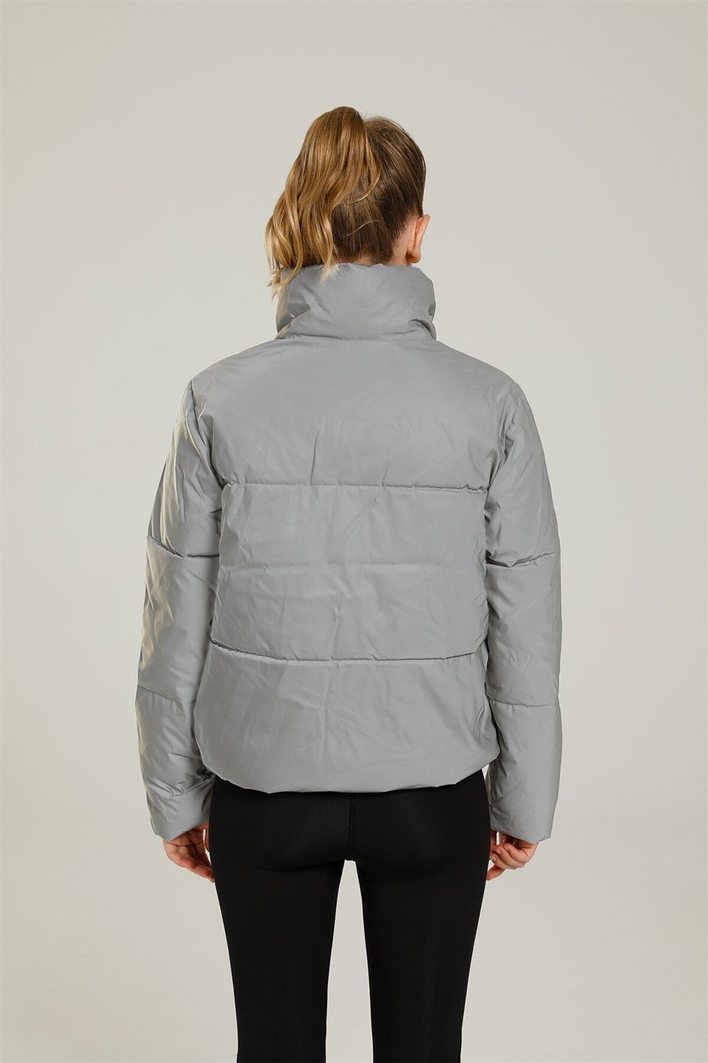 Lumberjack 1W Sn37 Space Coat  1Pr Kadın Gri Kısa Mont -101044549