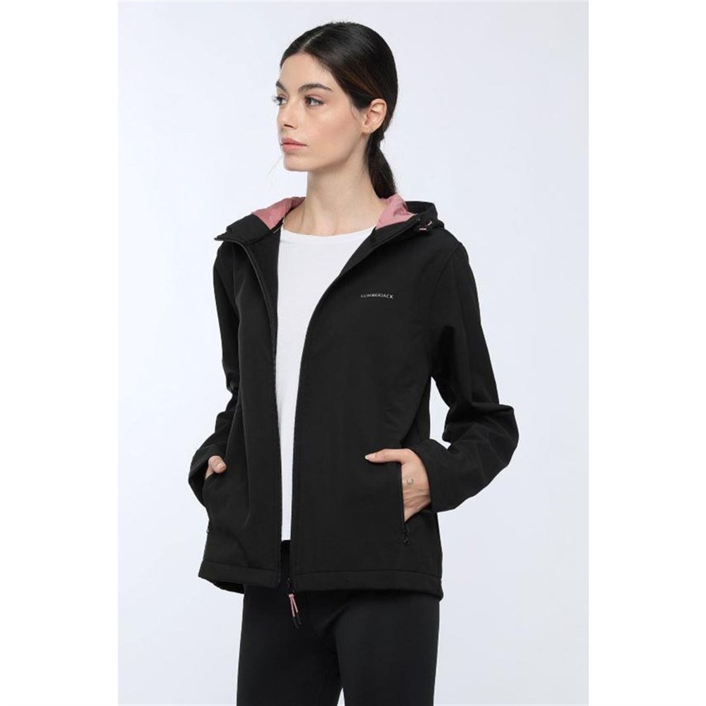 Lumberjack Basic Softshell W 1Pr Kadın Siyah Ceket - 101044467