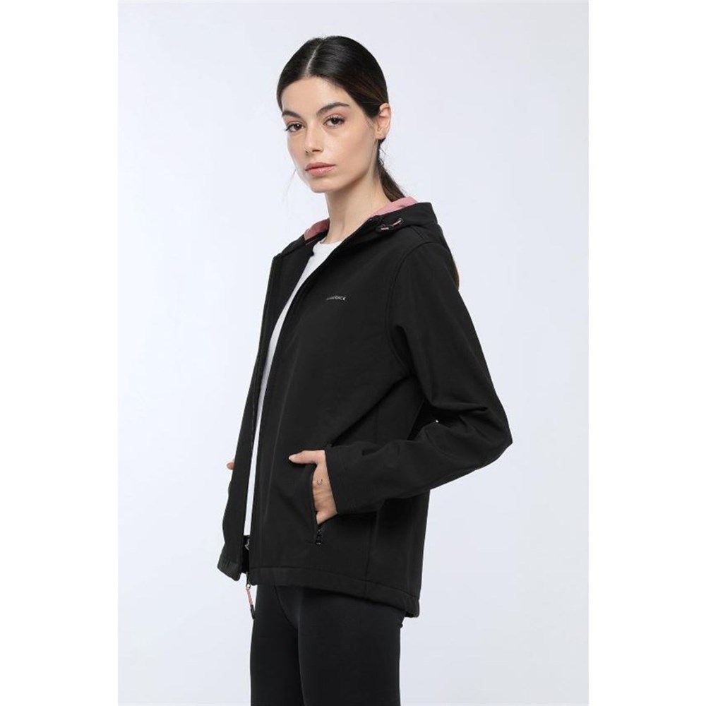 Lumberjack Basic Softshell W 1Pr Kadın Siyah Ceket - 101044467