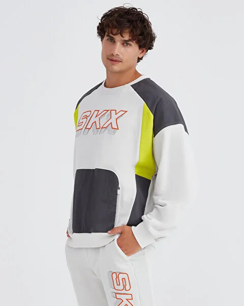 M LW Fleece Crew Neck Sweatshirt Erkek Sweatshirt