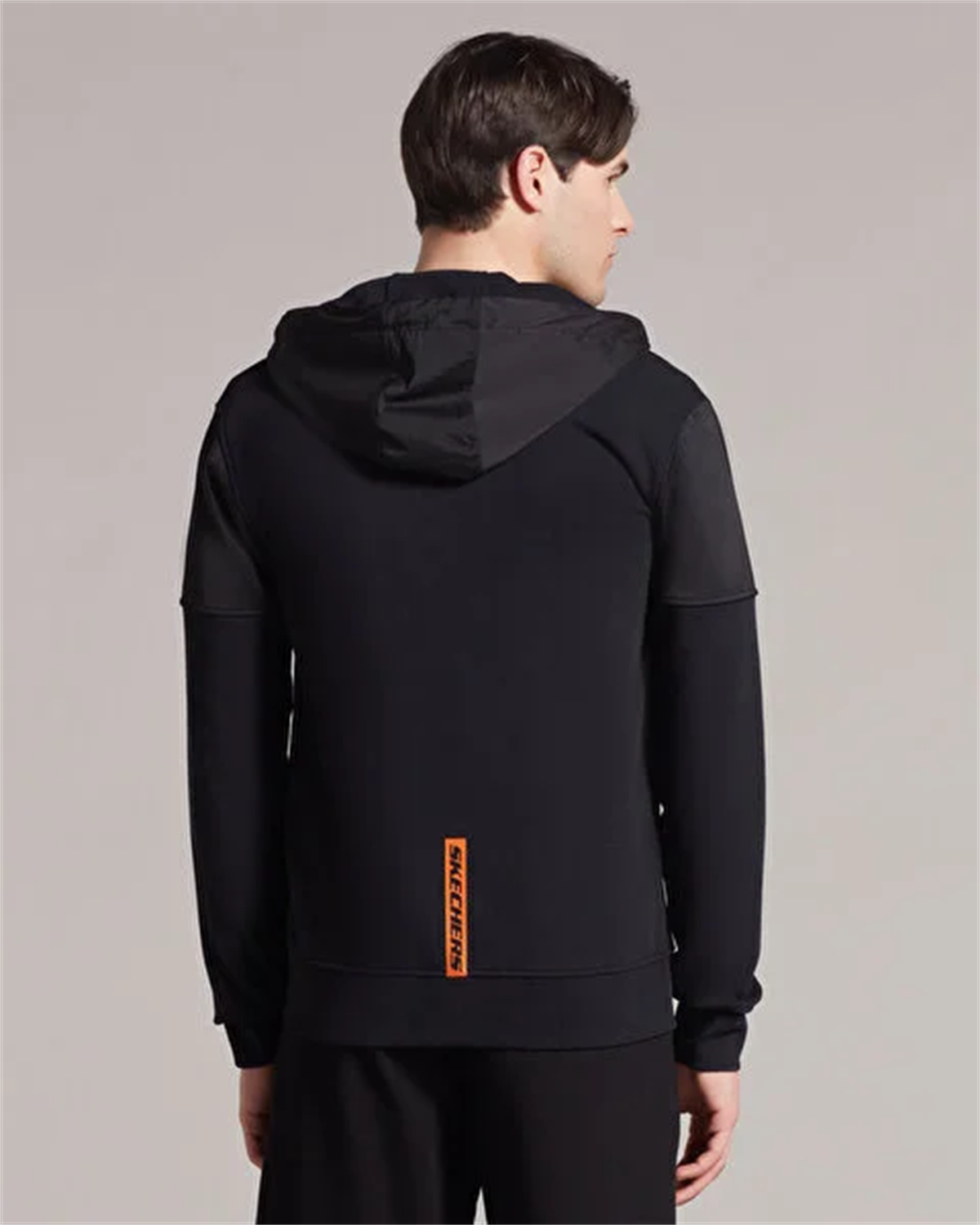 M LW Fleece Pop Up Detailed Full Zip Hoodie Sweatshirt