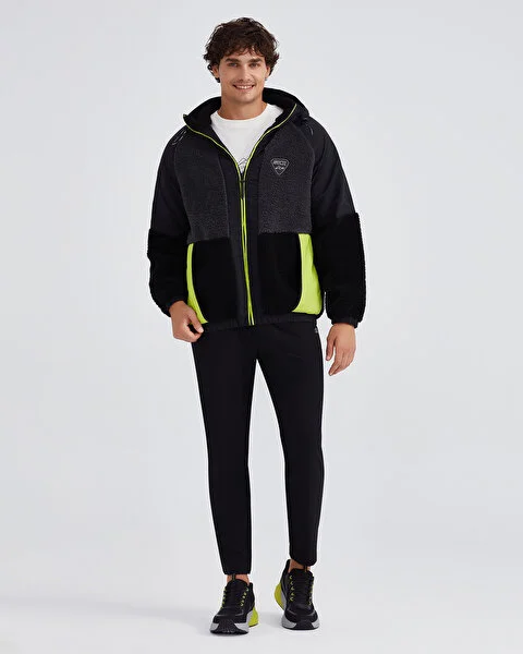 M Outdoor Fleece Full Zip Sherpa Erkek Sweatshirt