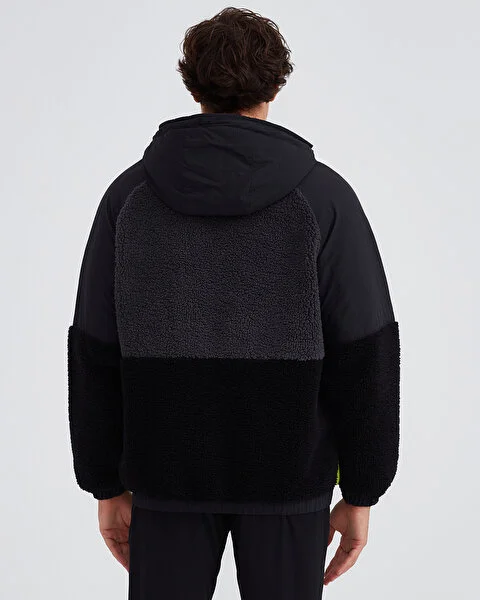 M Outdoor Fleece Full Zip Sherpa Erkek Sweatshirt