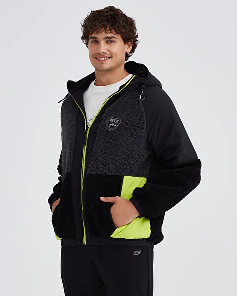 M Outdoor Fleece Full Zip Sherpa Erkek Sweatshirt