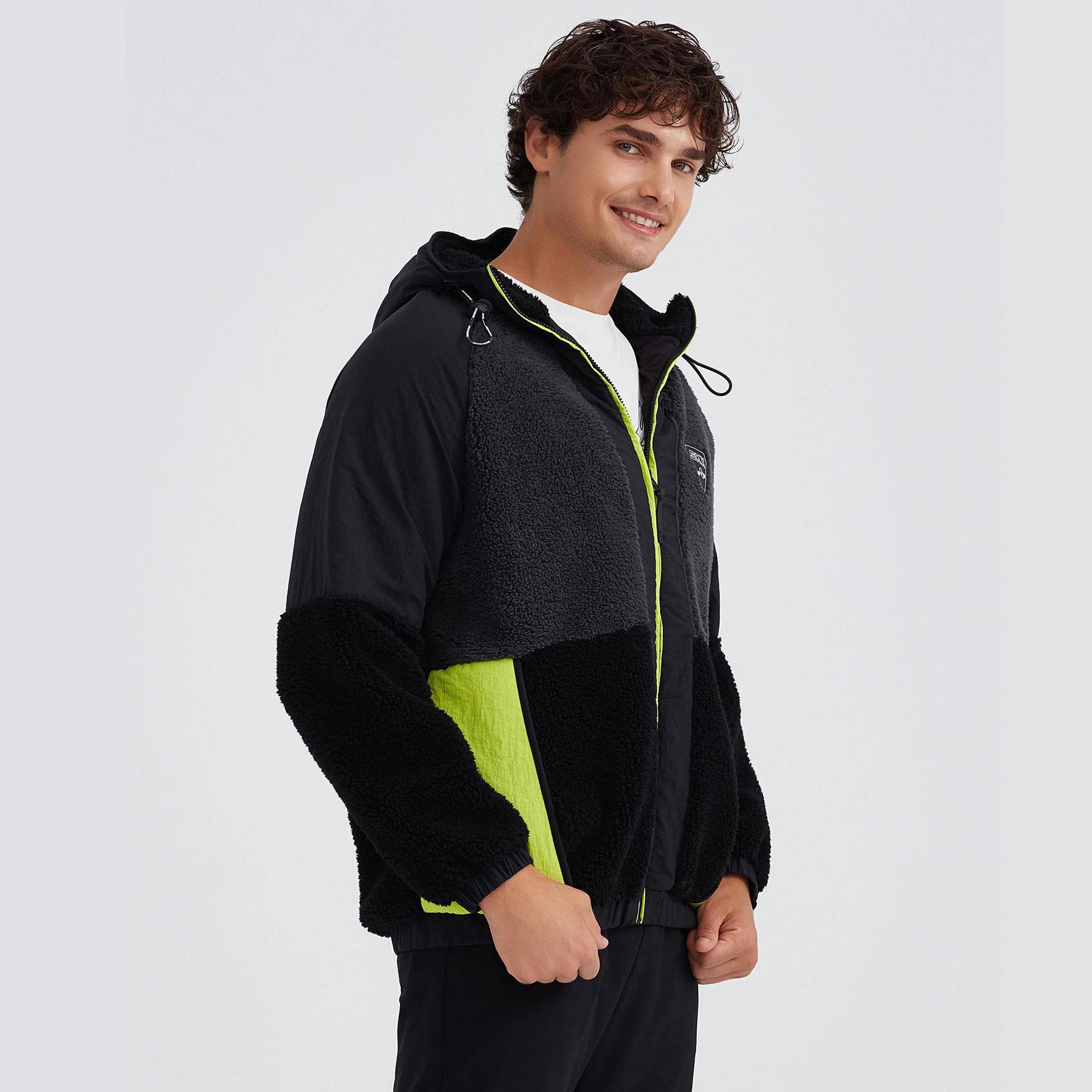 M Outdoor Fleece Full Zip Sherpa Erkek Sweatshirt