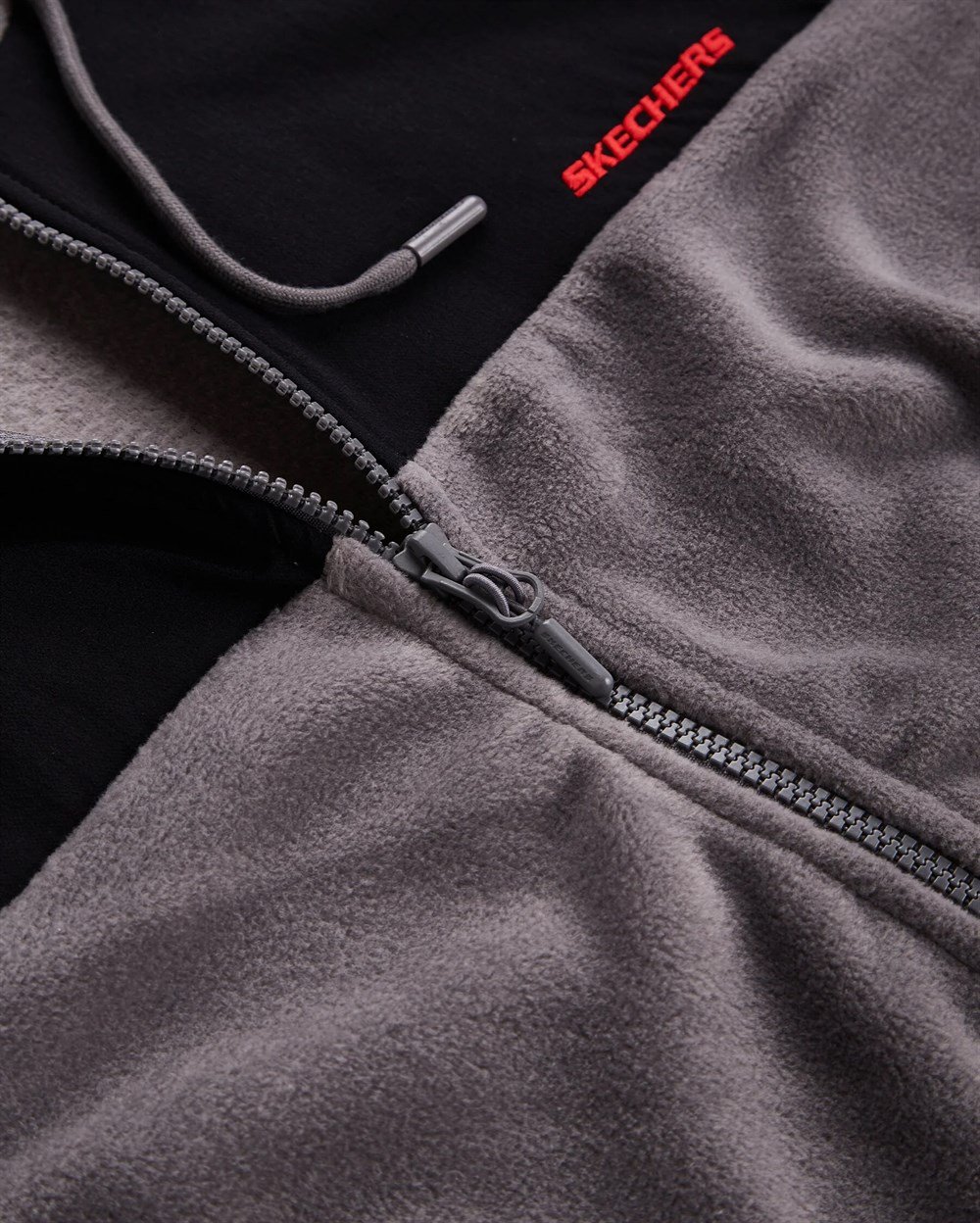 M Woven Panel Full Zip Polar