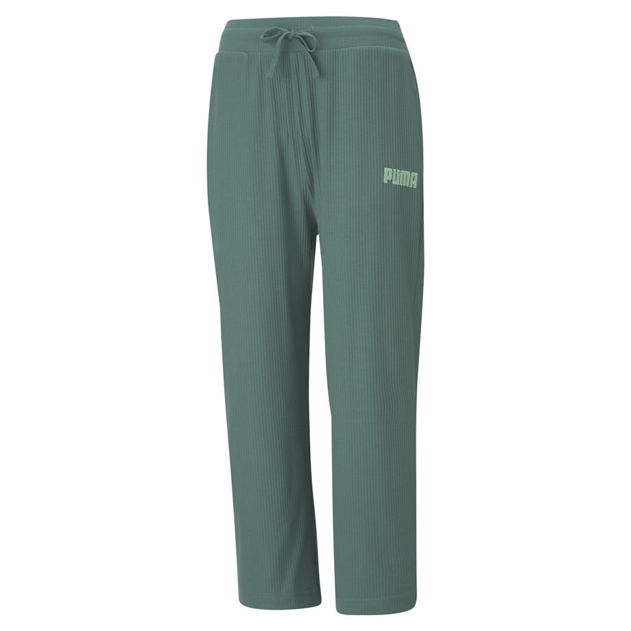 Modern Basics Ribbed Wide Pants Blue Spr
