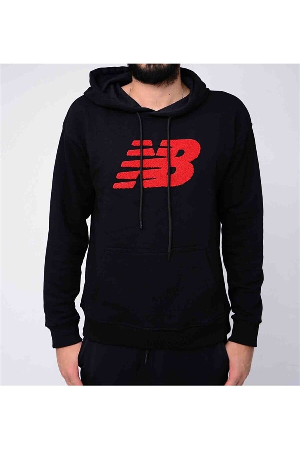 New Balance Lifestyle Erkek Siyah Sweatshirt - MPH3148-BK