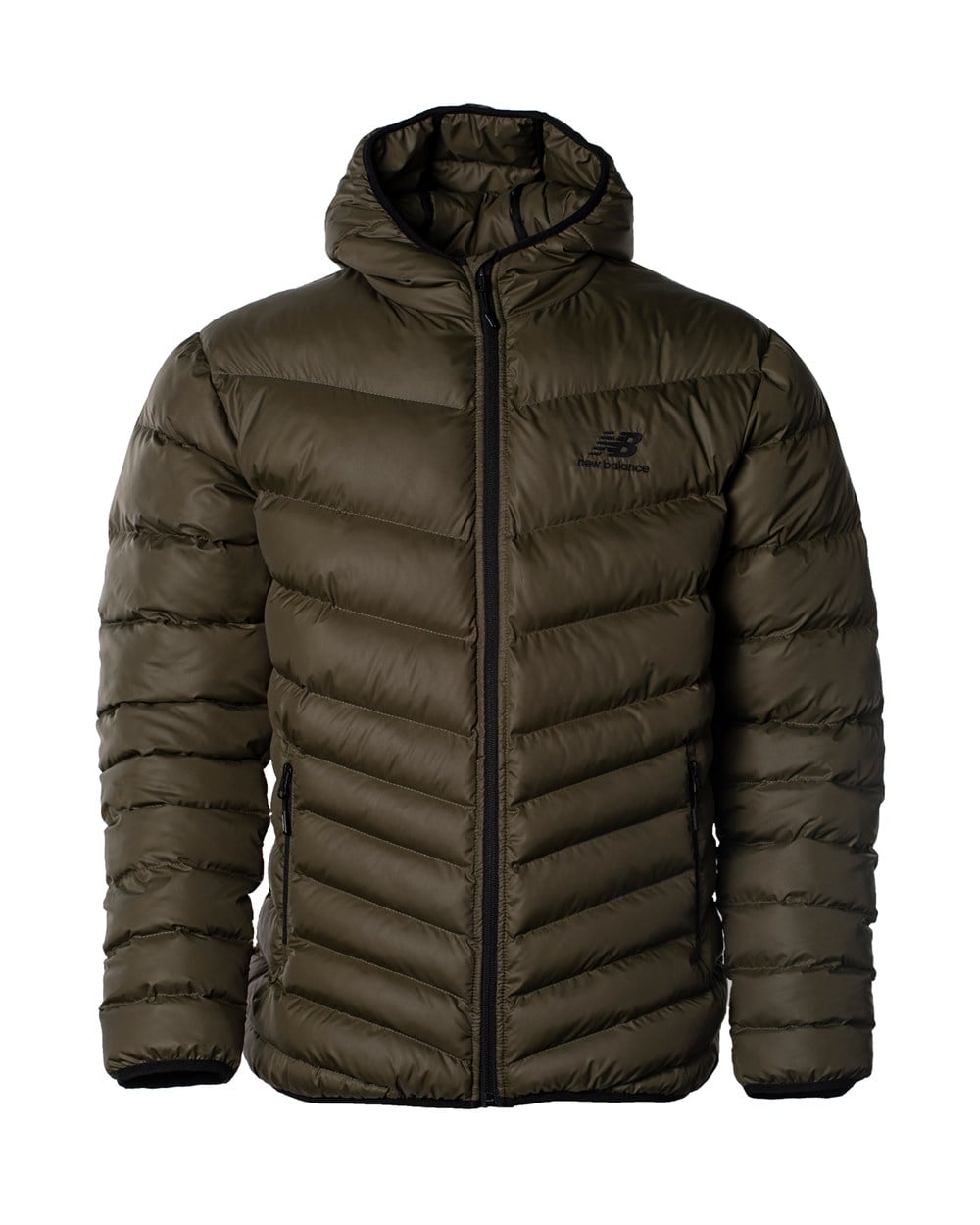 New Balance NB PUFFER JACKET Erkek Yeşil Mont - MPJ3121-TPG