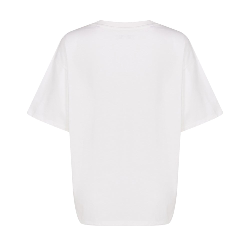 New Balance NB Womens Lifestyle T-shirt Kadın Beyaz Günlük T-shirt - WNT1212-WT