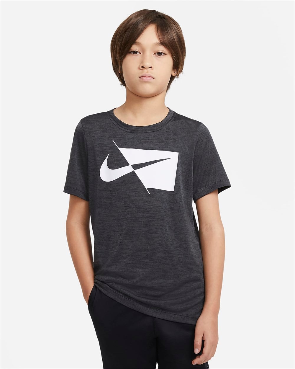 Nike B Nk Df Hbr Ss Top Çocuk Siyah T-shirt - DA0282-010