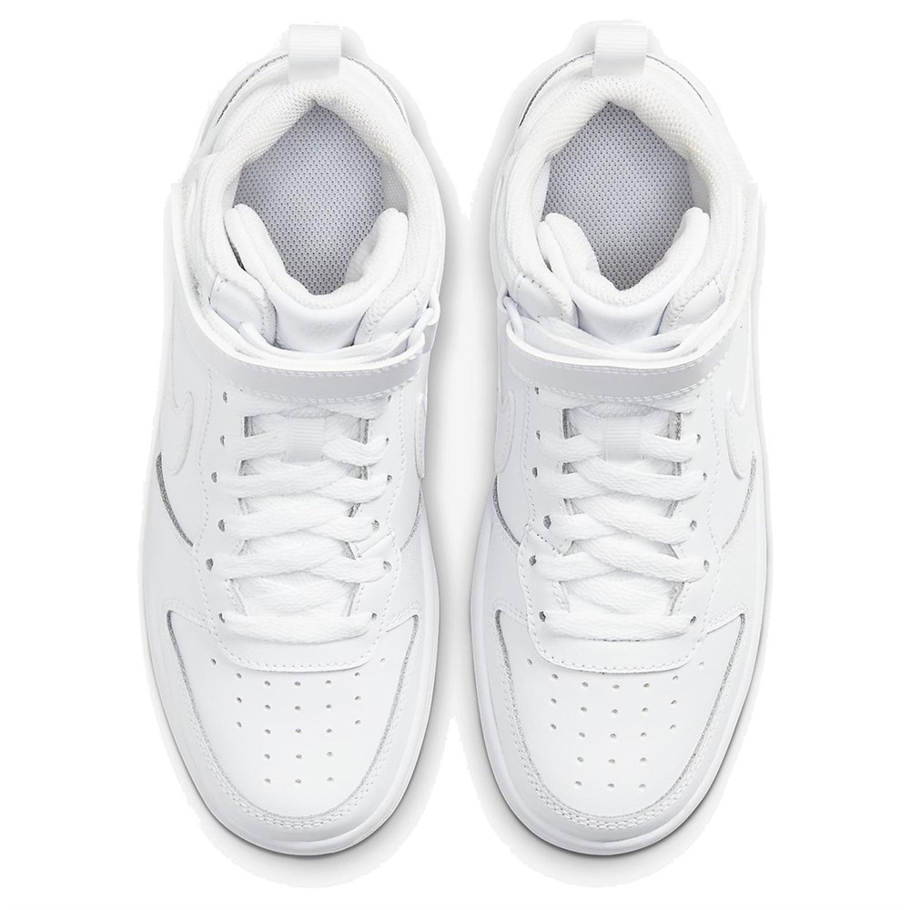 Nike Court Borough Mıd 2 (Gs) Çocuk Beyaz Koşu Ayakkabı  - CD7782-100