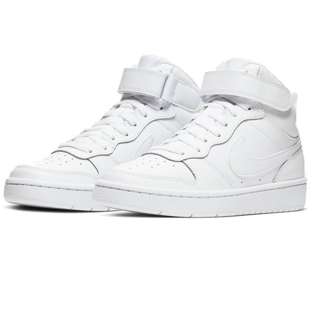 Nike Court Borough Mıd 2 (Gs) Çocuk Beyaz Koşu Ayakkabı  - CD7782-100