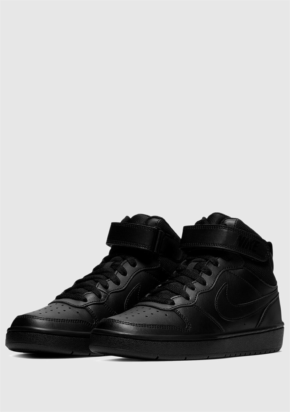 Nike Court Borough Mıd 2 (Gs) Çocuk Siyah Koşu Ayakkabı  - CD7782-001