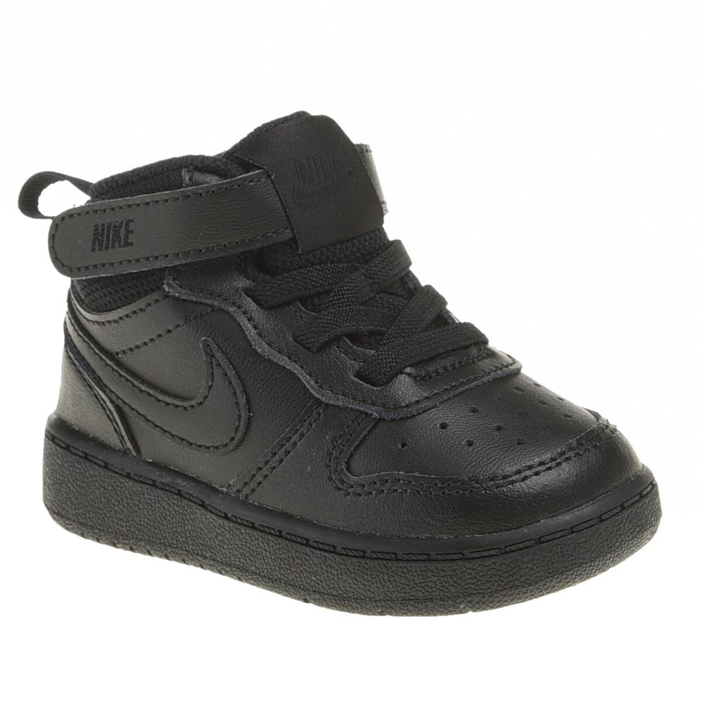 Nike Court Borough Mıd 2 (Tdv) Çocuk Siyah Koşu Ayakkabı  - CD7784-001