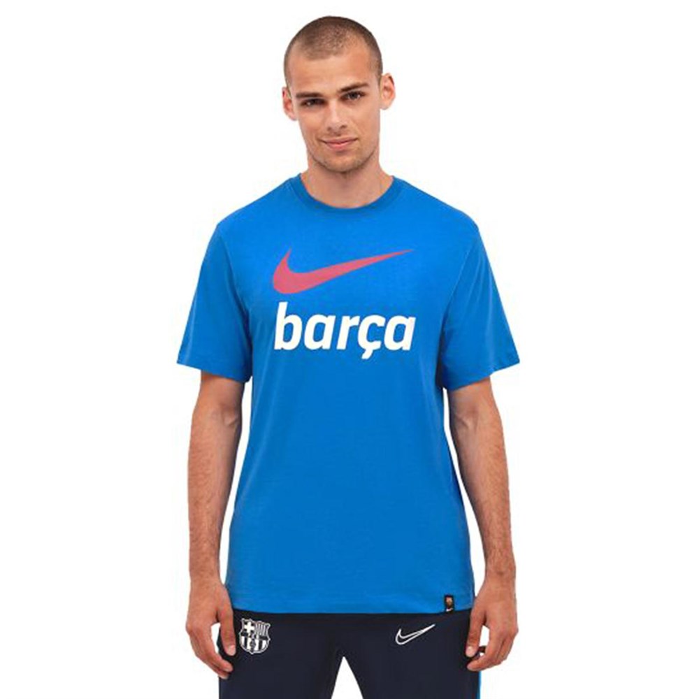 Nike Fcb M Nk Swoosh Club Tee Erkek Mavi T-shirt - DB4811-403