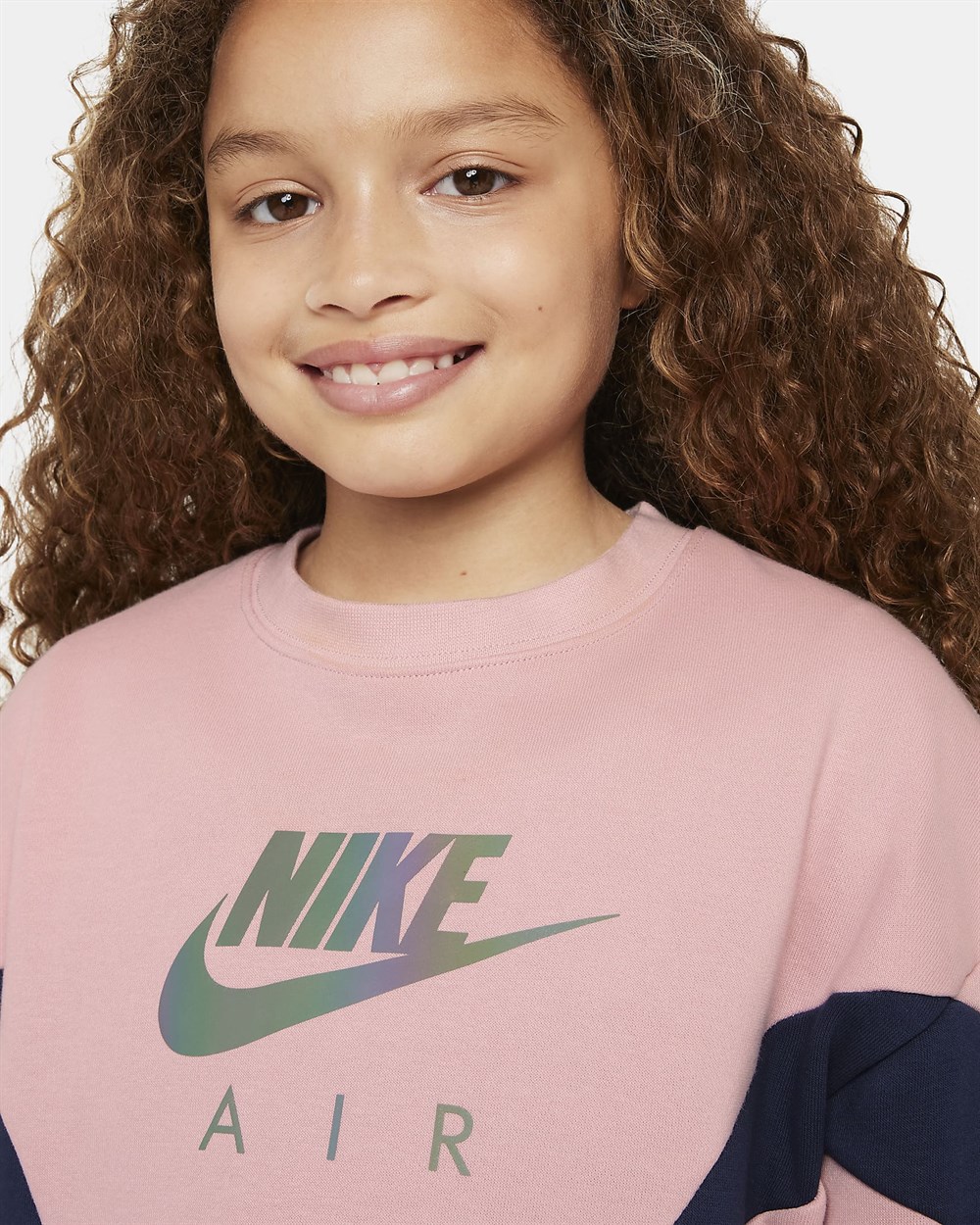 Nike G Nsw Aır Ft Bf Crew Çocuk Pembe T-shirt - DD7135-630