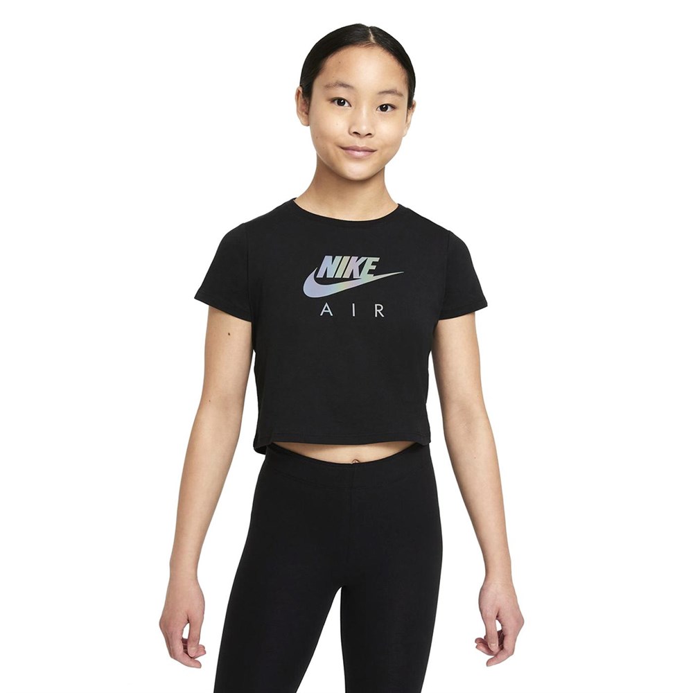 Nike G Nsw Tee Crop Aır Çocuk Siyah T-shirt - DJ6932-010