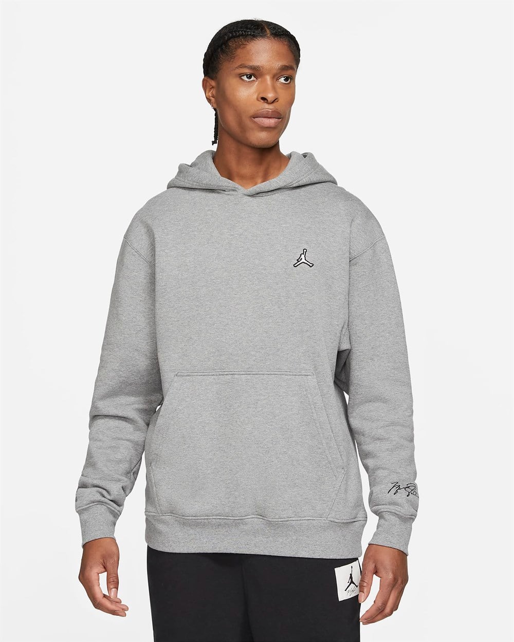 Nike M J Ess Flc Po Hoodıe Erkek Gri Sweatshirt - DA9818-091
