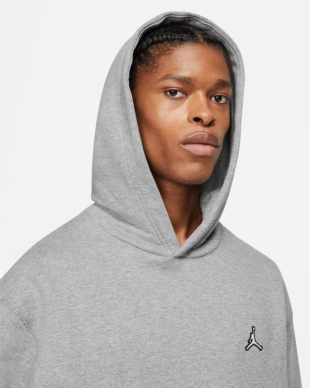 Nike M J Ess Flc Po Hoodıe Erkek Gri Sweatshirt - DA9818-091