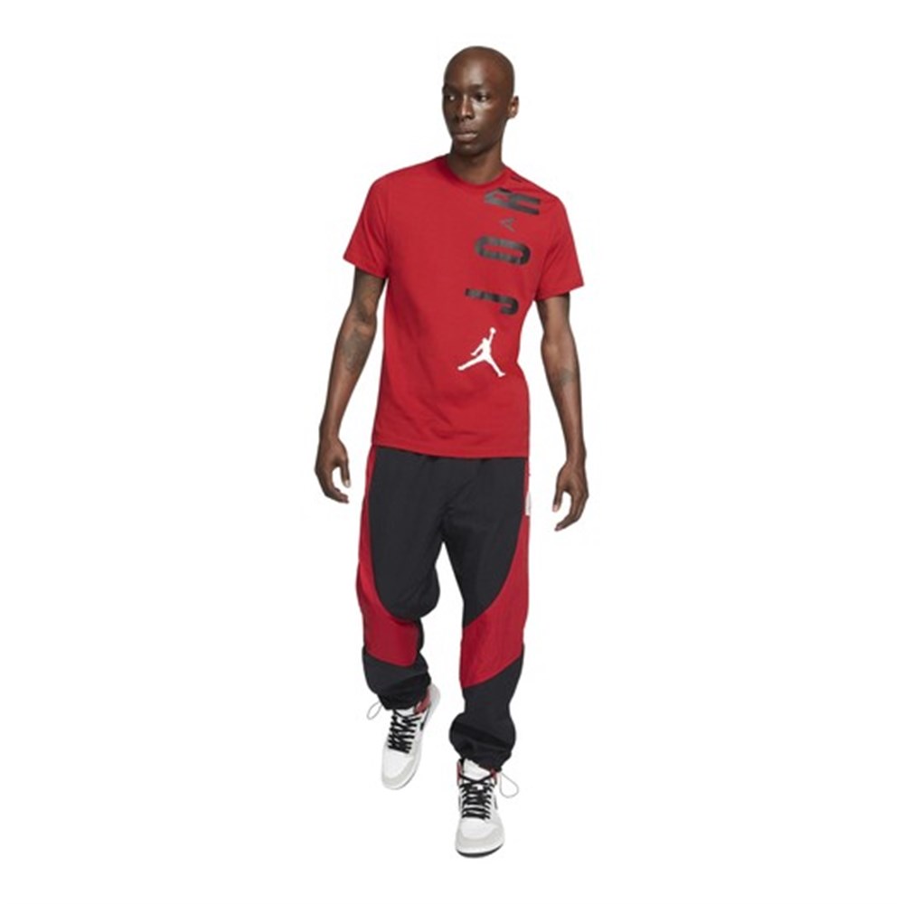 Nike M J Jdn Aır Stretch Ss Crew Erkek Kırmızı T-shirt - CZ8402-687