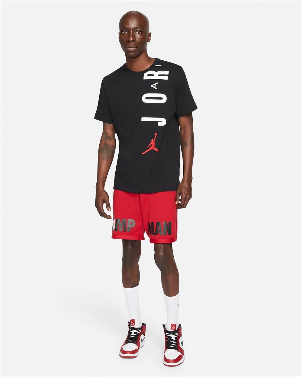 Nike M J Jdn Aır Stretch Ss Crew Erkek Siyah T-shirt - CZ8402-010