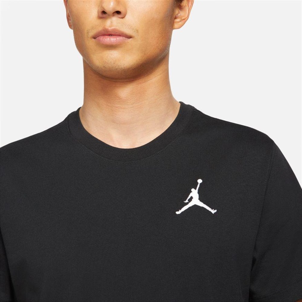 Nike M J Jumpman Emb Ss Crew Erkek Siyah T-shirt - DC7485-010