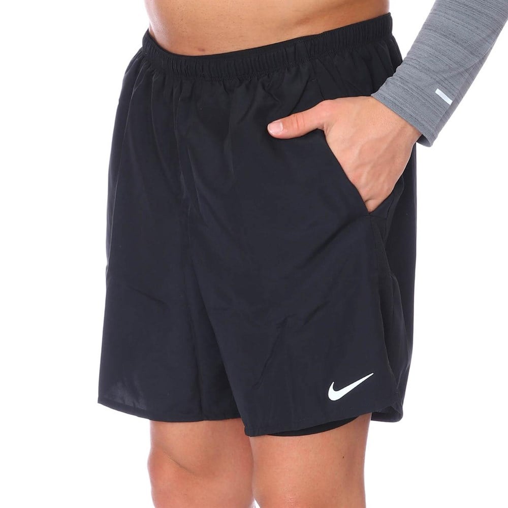 Nike M Nk Df Challenger Short 72In1 Erkek Siyah Şort - CZ9060-010