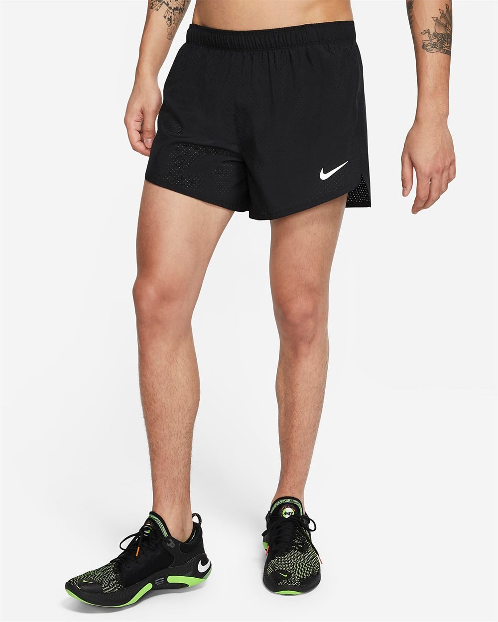 Nike M Nk Df Fast 4In Short Erkek Siyah Şort - CJ7847-010
