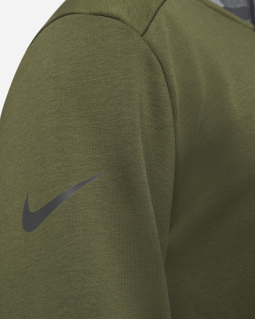 Nike M Nk Df Fz Fa Camo Erkek Yeşil Sweatshirt - DD1733-326