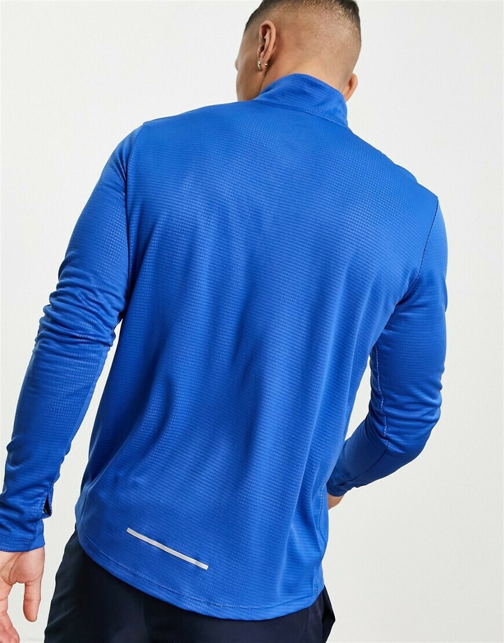 Nike M Nk Df Pacer Top Hz Erkek Lacivert T-shirt - BV4755-453