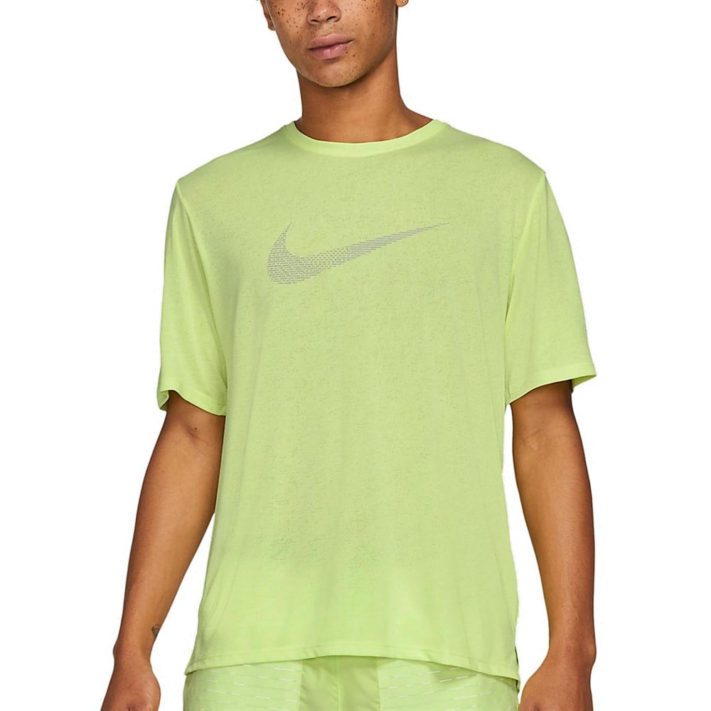 Nike M Nk Df Run Dvn Gx Mıler Ss Hy Erkek Sarı T-shirt - DD4780-736