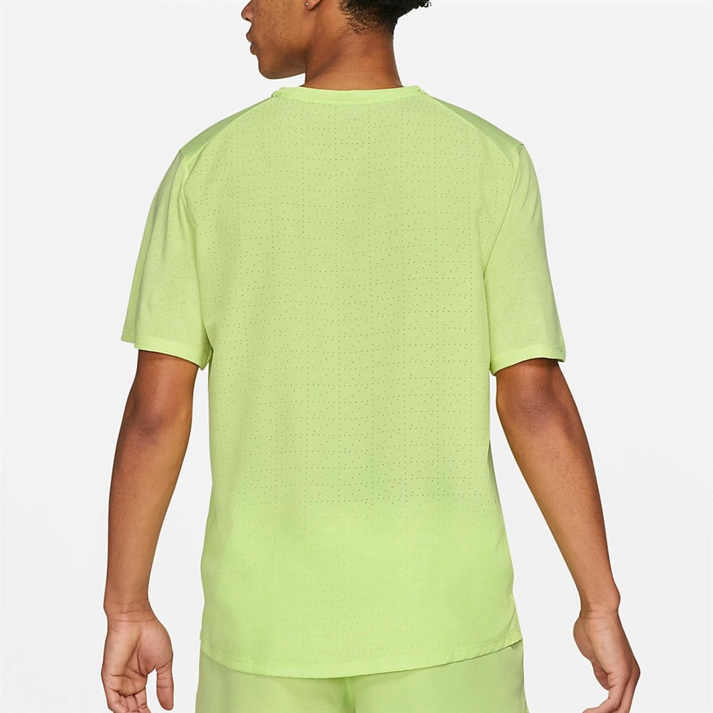 Nike M Nk Df Run Dvn Gx Mıler Ss Hy Erkek Sarı T-shirt - DD4780-736