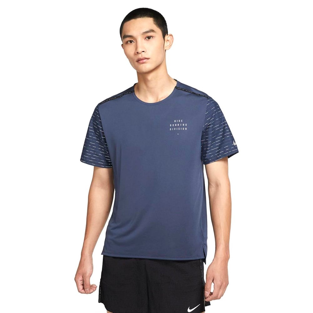 Nike M Nk Df Run Dvn Nv Rıse 365 Ss Erkek Mavi T-shirt - DD4851-437