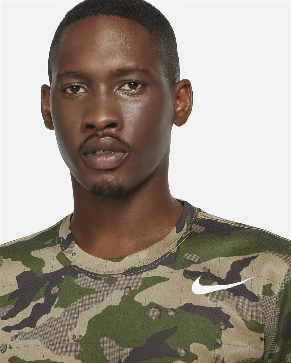 Nike M Nk Df Tee Lgd Camo Aop Erkek Haki T-shirt - DD6886-247