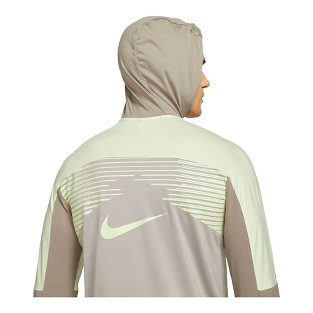 Nike M Nk Df Traıl Elmt Gx Hoodıe Erkek Gri Sweatshirt - DD4580-033