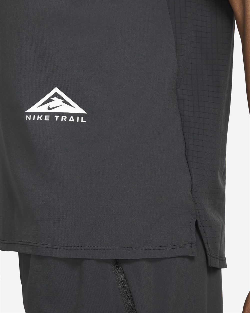 Nike M Nk Df Traıl Rıse 365 Ss Erkek Siyah T-shirt - CZ9050-010