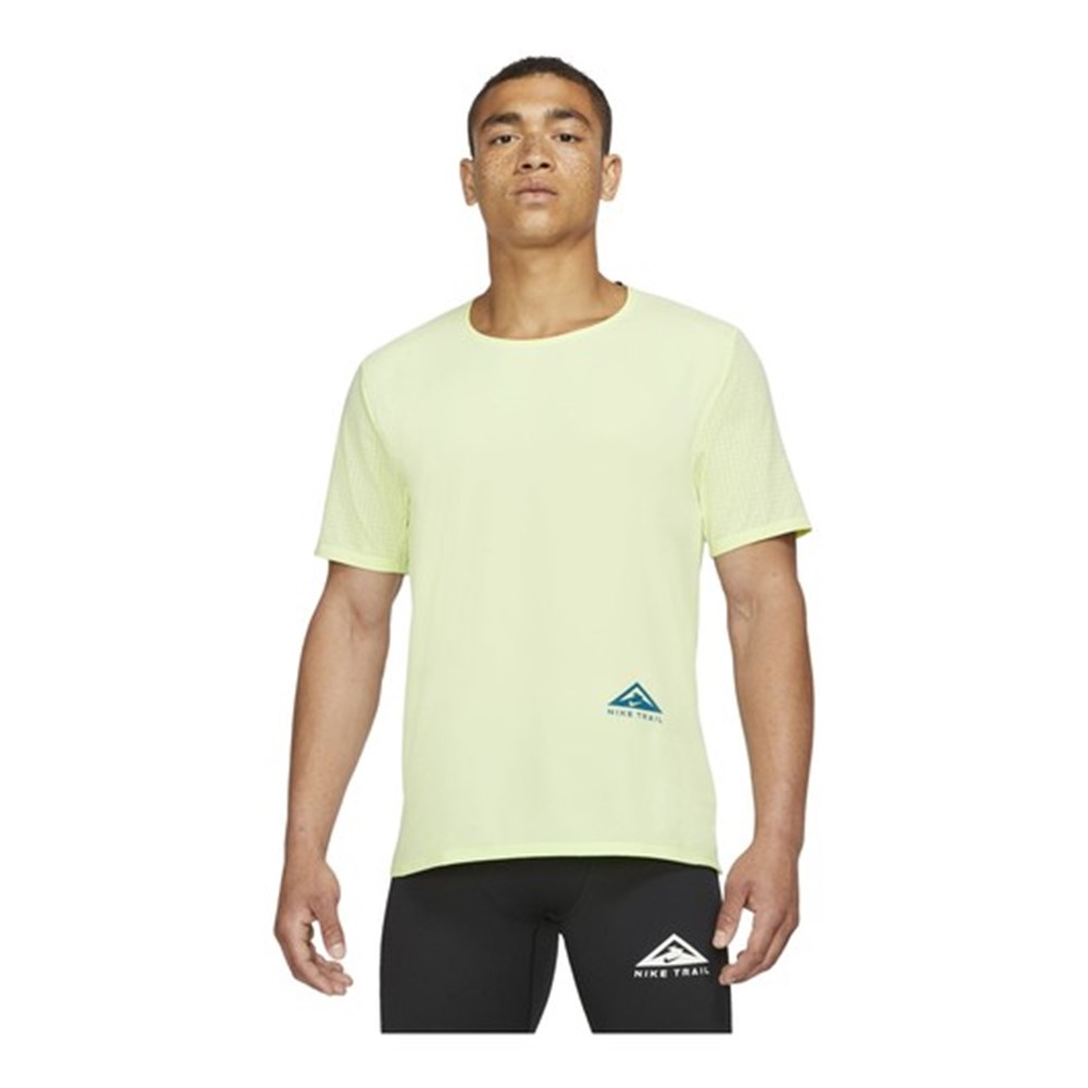 Nike M Nk Df Traıl Rıse 365 Ss Erkek Yeşil T-shirt - CZ9050-303