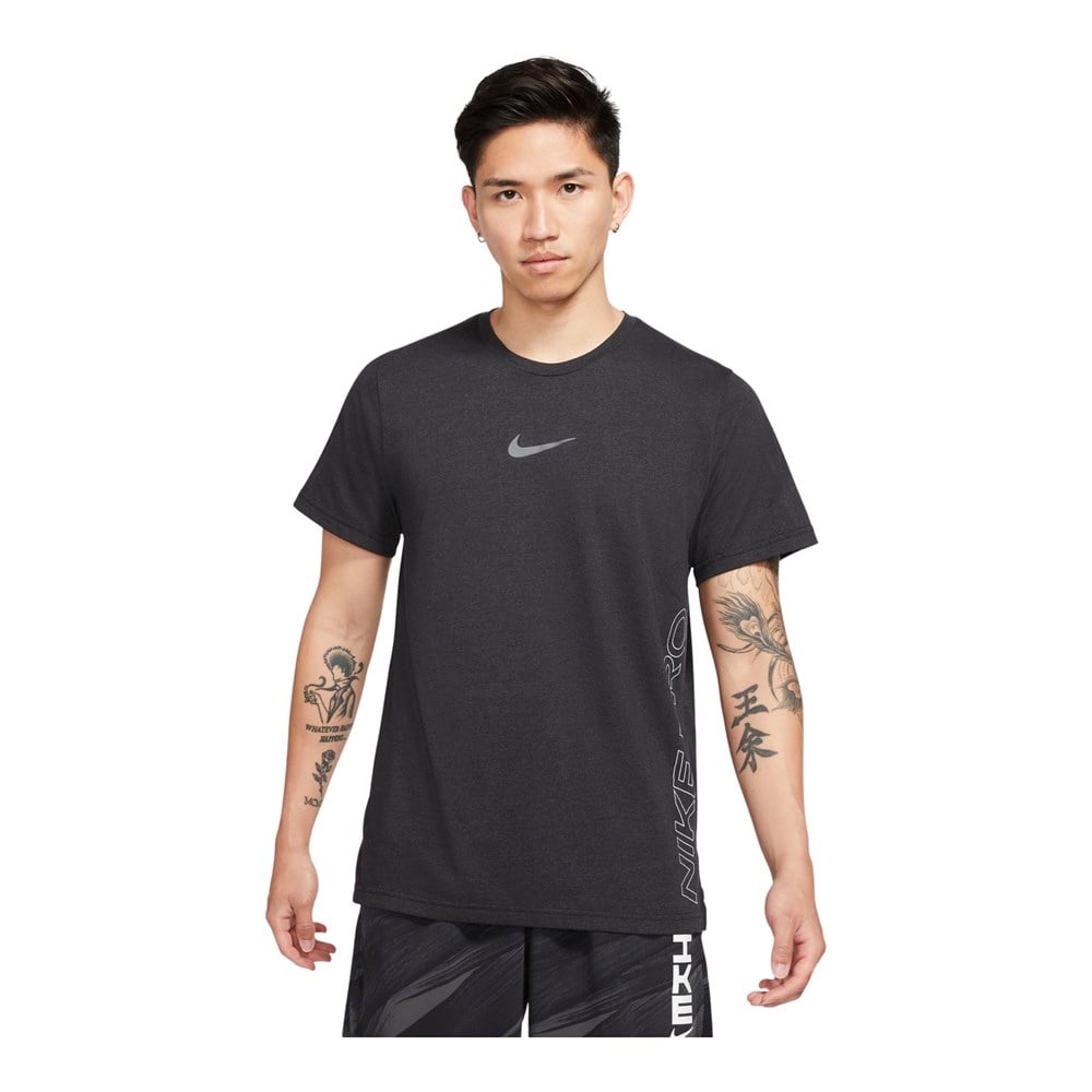 Nike M Np Df Npc Burnout Ss Top 2.0 Erkek Siyah T-shirt - DD1828-010