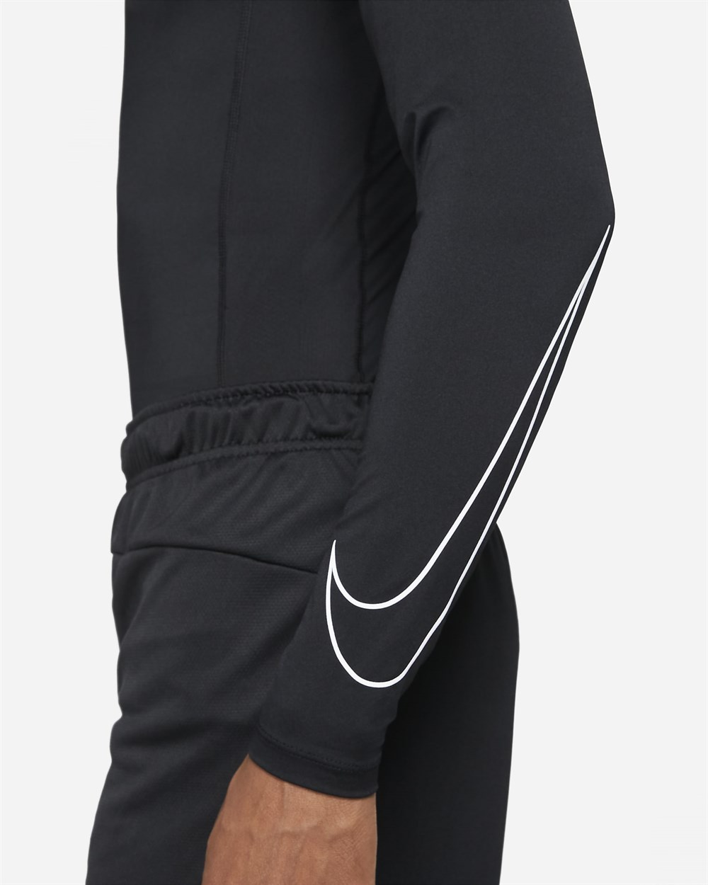Nike M Np Df Tıght Top Ls Erkek Siyah T-shirt - DD1990-010