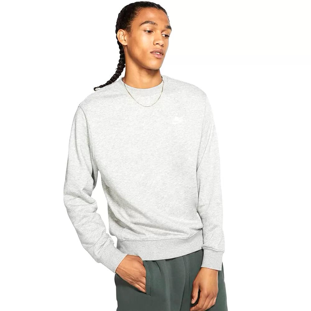 Nike M Nsw Club Crw Ft Erkek Gri T-shirt - BV2666-063